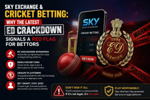 Sky Exchange & Cricket Betting: Why the Latest ED Crackdown Signals a Red Flag for Bettors